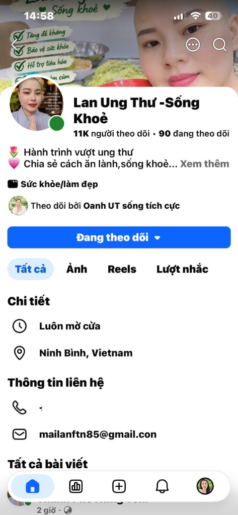 Kênh Lan Ung Thư